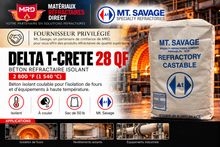 Charger l'image dans la galerie, DELTA T-CRETE 28 QF — béton réfractaire isolant, 2 800 °F (1 540 °C), Mt. Savage et MRD