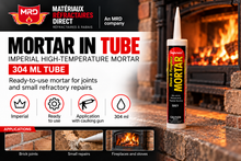 Load image into Gallery viewer, High-temperature mortar, tube 304 mL
