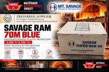 Load image into Gallery viewer, Plastic refractory Savage RAM 70M Blue (3200°F) phosphate-bonded
