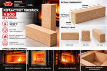 Load image into Gallery viewer, Firebrick V600 80% AL (3250°F)
