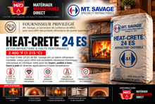 Charger l'image dans la galerie, Heatcrete 24ES Mt. Savage 2400 °F (1315 °C), MRD fournisseur privilégié
